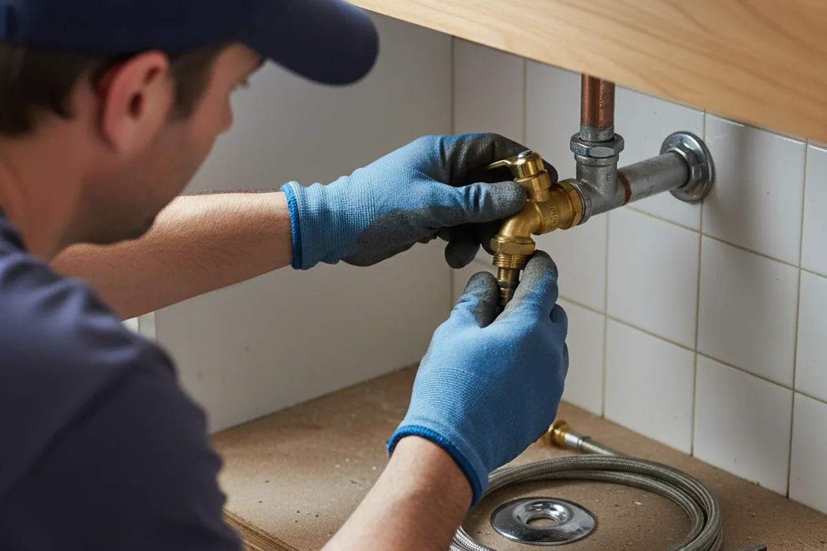 Shutoff valve and fitting work during Repiping in Wedron